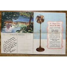 SIAM DI TELLA PUBLICIDA DE VENTILADORES 1946 TARJETA POSTAL PERONISMO GOBIERNO DE PERON